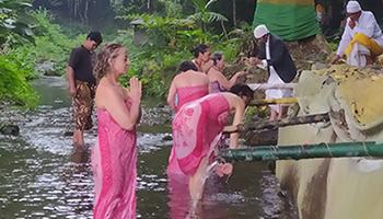 tour water blessing at panca tirta sudamala munduk bali